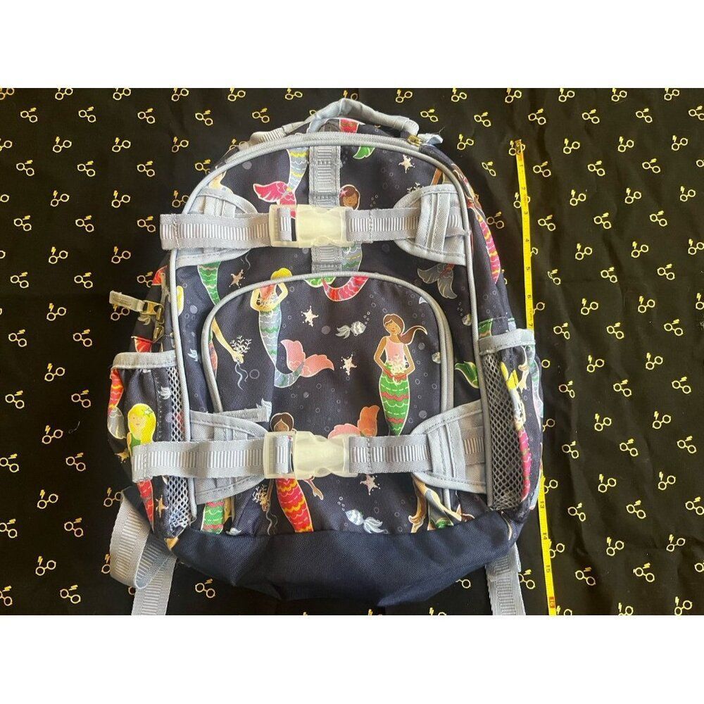 Pottery Barn Kids backpack blue mermaids